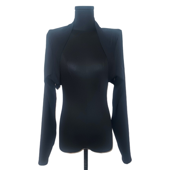 Black Long Sleeve Shrug - Picture 2 of 5